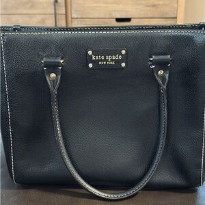 Kate Spade Black Tote with Gold Accents